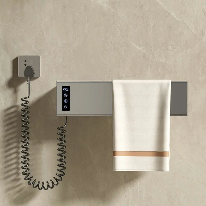 Space aluminum electric towel rack, intelligent constant temperature timed towel rack, large panel drying towel rod GN845AE