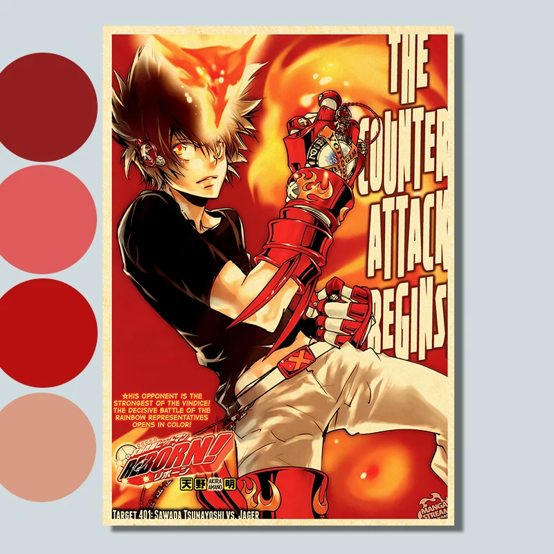 Katekyo Hitman Reborn Poster Anime Wall Vintage Kraft Paper Posters Decor For Home Room Pictur And Prints Art Bar Gift