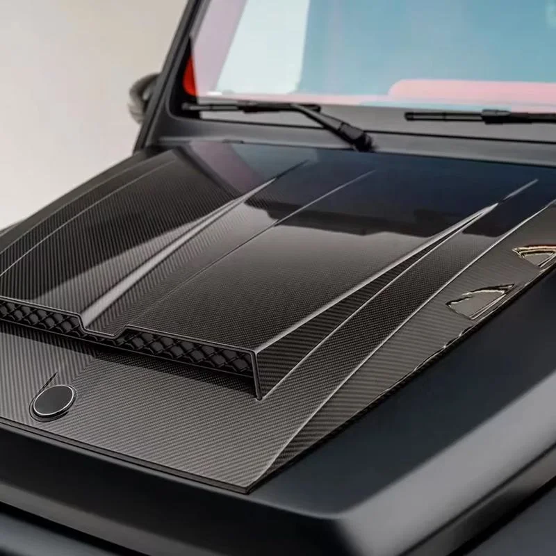 Cofano per auto di alta qualità adatto per cofano anteriore in fibra di carbonio Mercedes Benz W464 G500 G63 BS