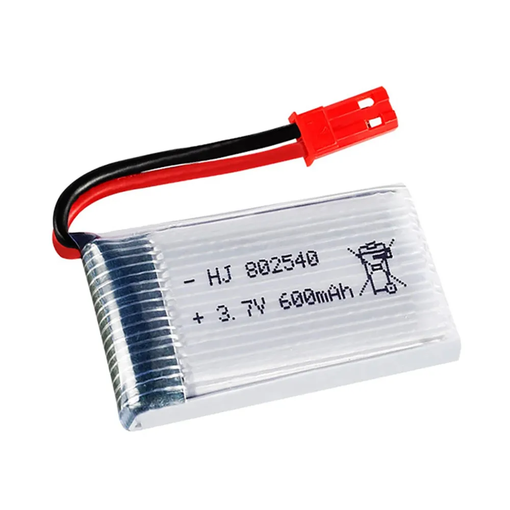 3.7V 600mAh Drone Rechargeable Li-polymer Battery 802540 For 1315S HJ819 HJ818 509W DFDF161 X400 X500 RC Quadcopter Spare Parts