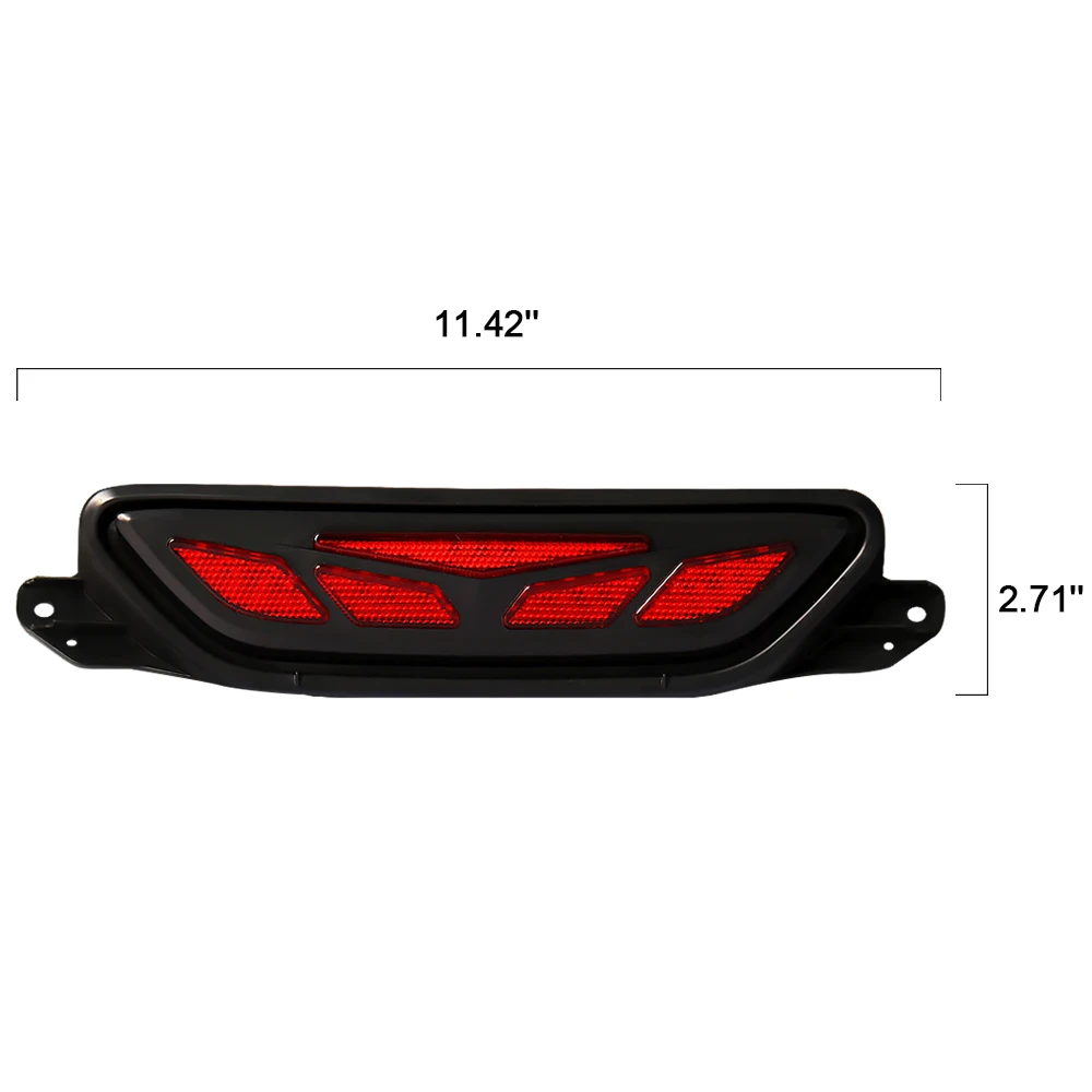 For Toyota C-HR CHR 2016 2017 2018 2019 LED Rear Reflector Lamp Auto Fog Lamp Bumper Brake Light Waterproof Car Accessories 12V