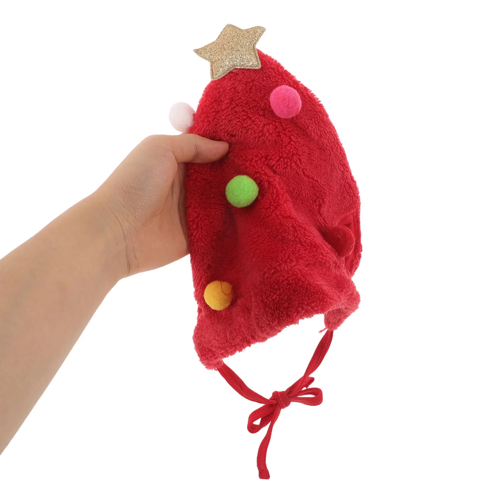 

1Set Pet Christmas Hat Bandana Xmas Costume Small Dogs Cats Winter Knitted Beanie Holiday Party Props