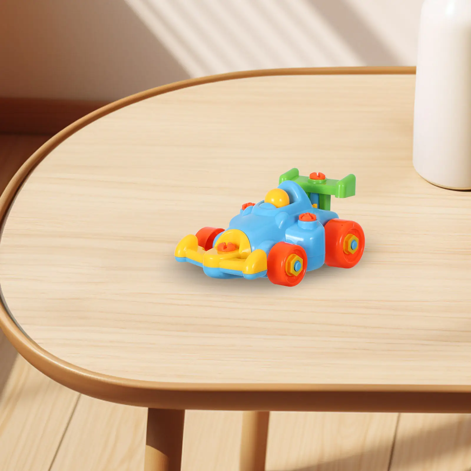 Children Assemble Kart DIY Educational 3D Puzzle Construction Disassembly Assemble Car for Kids Early Learning Rebuild Activity