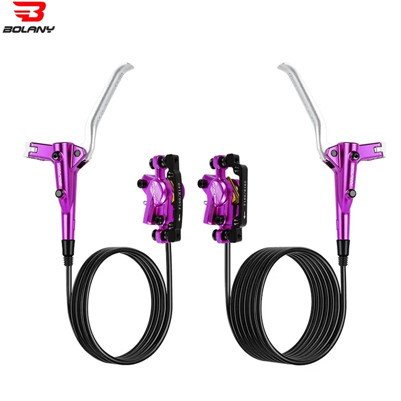 

BOLANY Mountain Bike Hydraulic Brakes Front Rear Double Piston Caliper Set Force 160mm Rotors MTB Brakes Bicycle Accessories