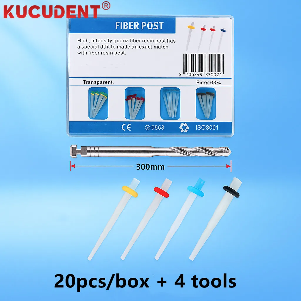 

20 шт./кор. стоматологическая стойка из волокна с комплектом сверл, прямой винт, кварцевое стекловолокно, смола, столб, корневой канал, восстановление зубов, стоматология