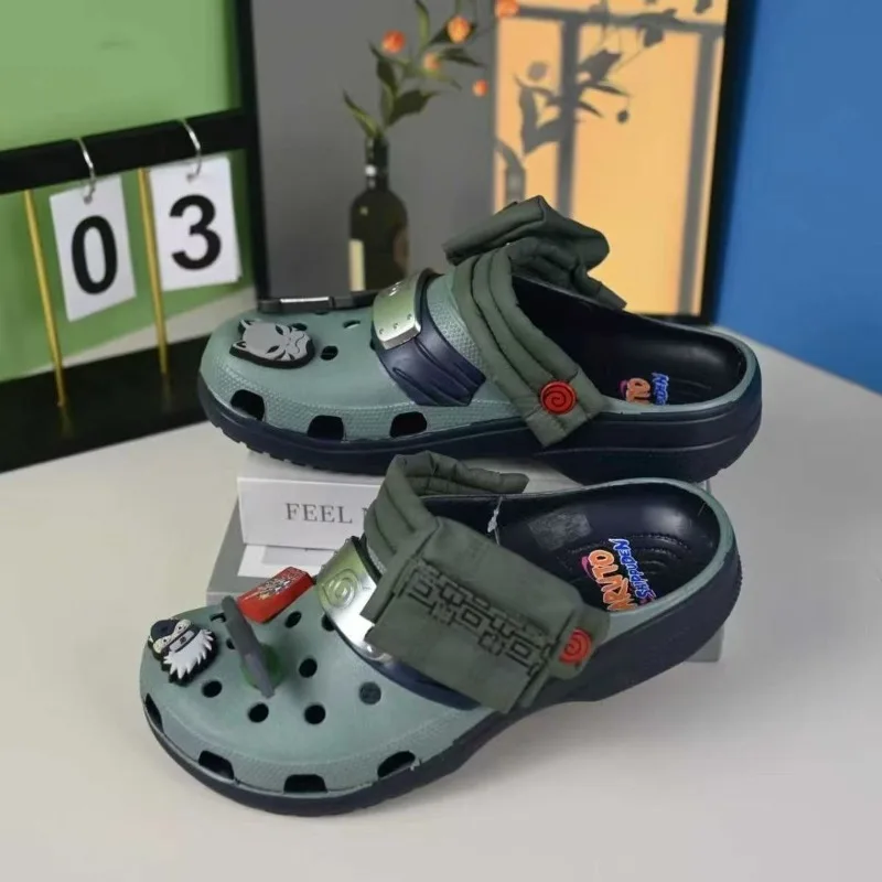 

Cartoon Naruto Slippers Anime Character Kakashi Creative Personalized Non-slip Breathable Beach Sandals Outer Wear Slippers Gift