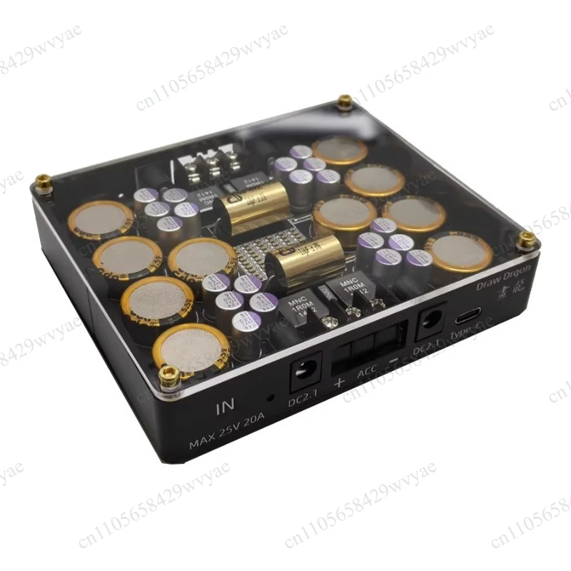Upgraded CNC Case 5V-25V 20A for Switching Power Supply Linear Power Supply Sound Card DAC Amplifier
