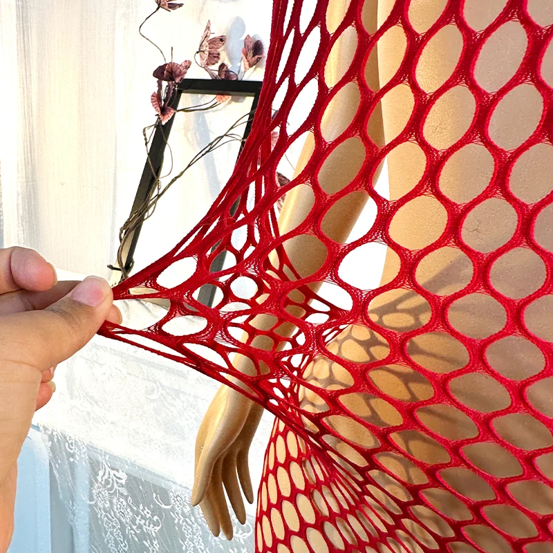 1PC Frauen Sexy Dessous Sexy Fishnet Cover Up Für Valentinstag Ohne Bikini Aushöhlen, Figurbetontes Kleid Sehen BD818