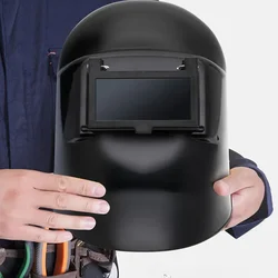 Head Mounted Welding Mask Argon Arc Flip Cover Double-layer Glass Insulation Protection Sturdy Durable and Shockproof