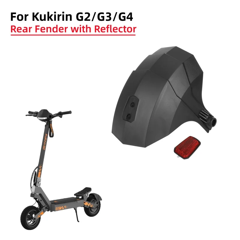 Para Kukirin G2 G3 G4 guardabarros trasero para patinete con Reflector guardabarros trasero cubierta de protección de rueda Kukirin G2/G3/G4 piezas de guardabarros trasero