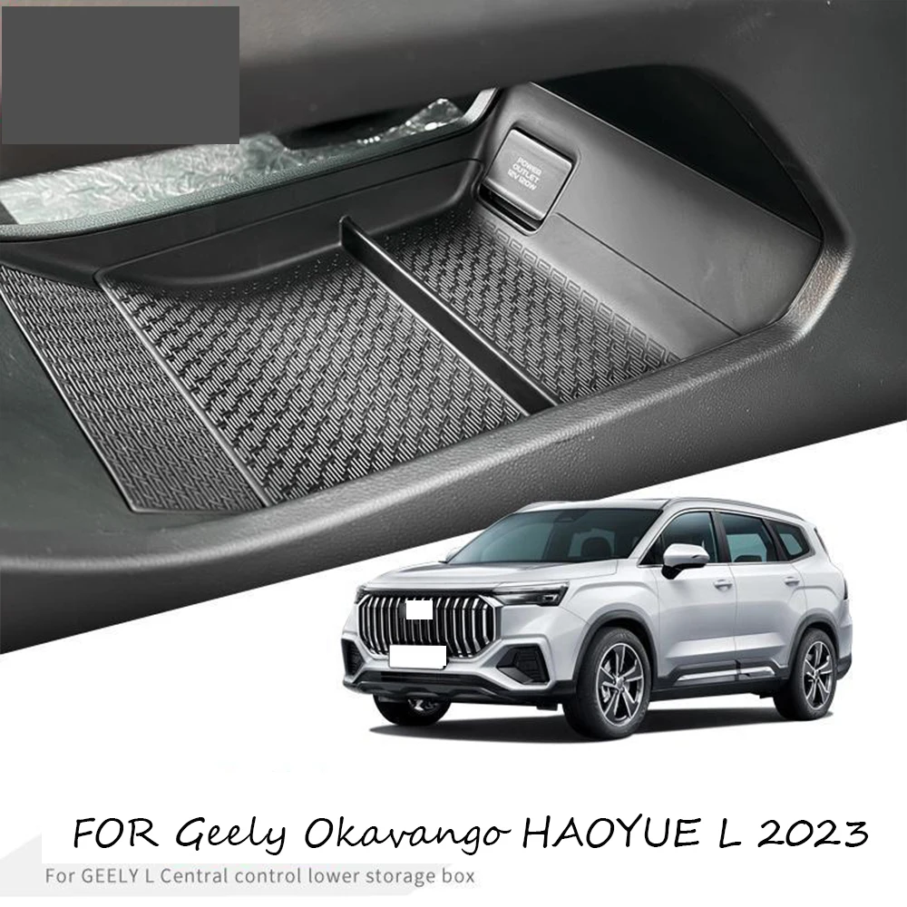 2023 2024 For Geely Okavango L HAOYUE L ABS Car Central Control below Organizer Armrest Box Storage Box Auto Decor Styling