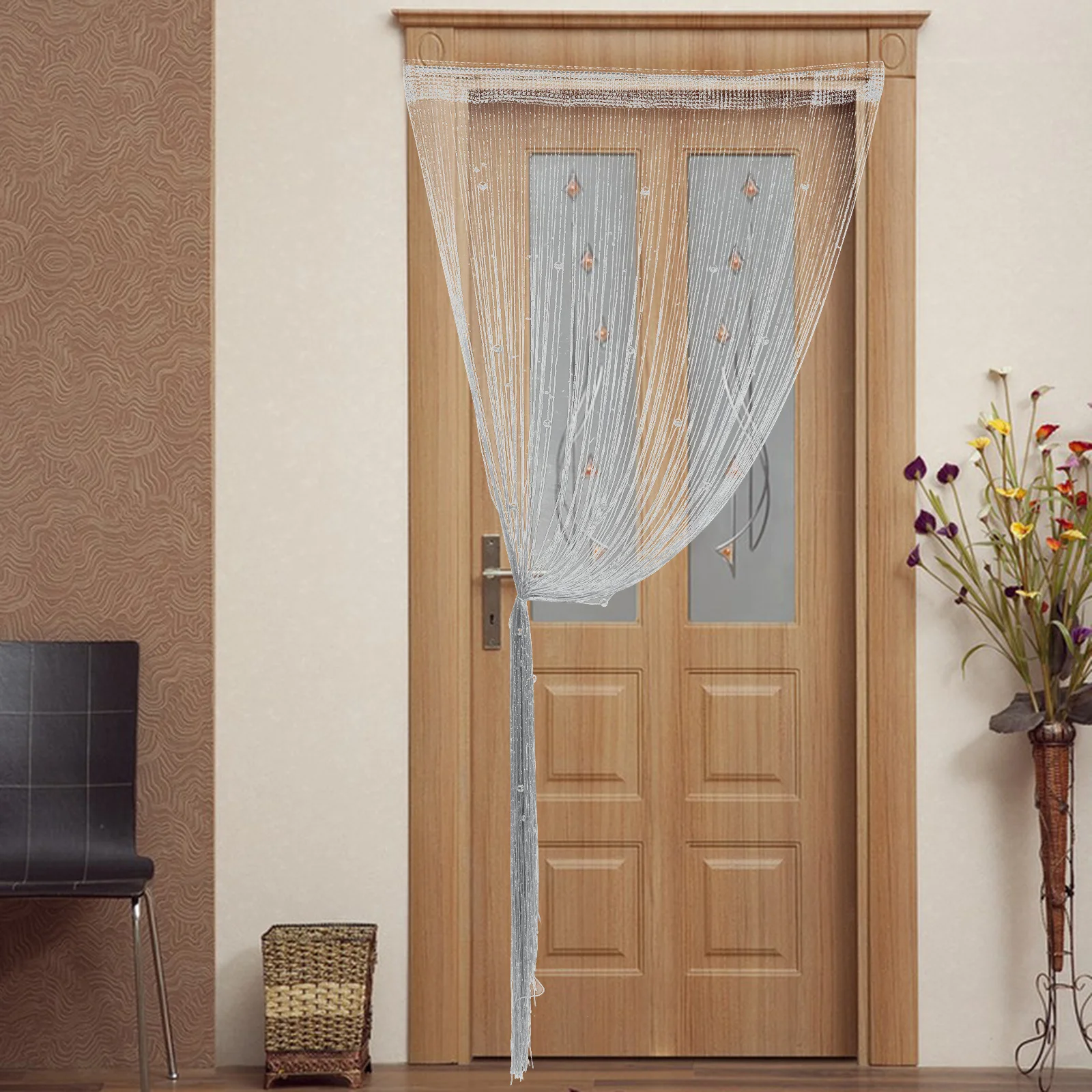 

Door String Curtain Fly Screen Punch Free Room Divider for Door Window Party Decor String Curtain Window Wall Panel