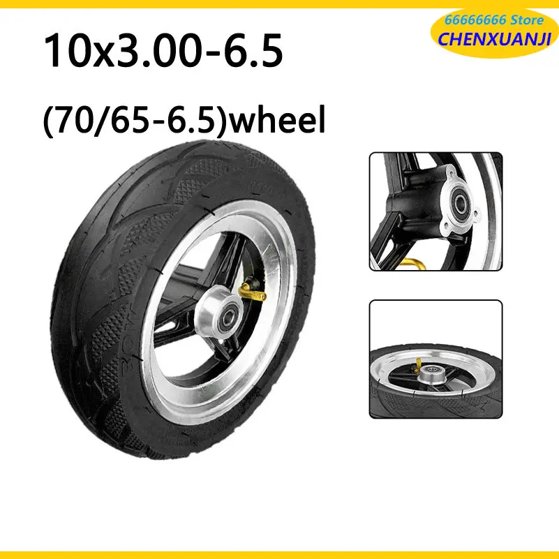 For Millet Balance Car 70/65-6.5 10x3.00-6.5 Thickened Tire Aluminum Alloy Hub 9* 10 Inch Vacuum Tire