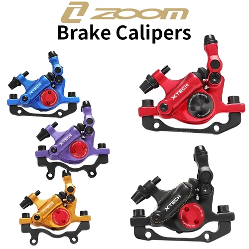 Pinzas de freno de disco hidráulico ZOOM MTB HB100 línea de tracción freno de aceite delantero y trasero para bicicletas plegables Scooters piezas de ciclismo de invierno