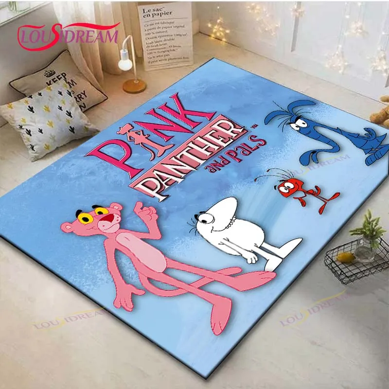 

3D Hot Crayon Pinkpanther Print Carpet Outdoor Rug Area Rug Non-slip Carpet Bedroom Decor Carpet for Kids Luxury Birthday Gift