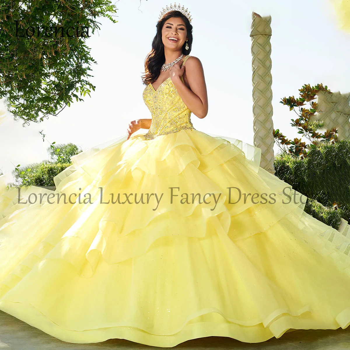 

Mexican Princess 2024 Quinceanera Dress Ball Gown Layered 3D Floral Applique Beaded Open Back Sweet 15 16 Vestidos XV Años