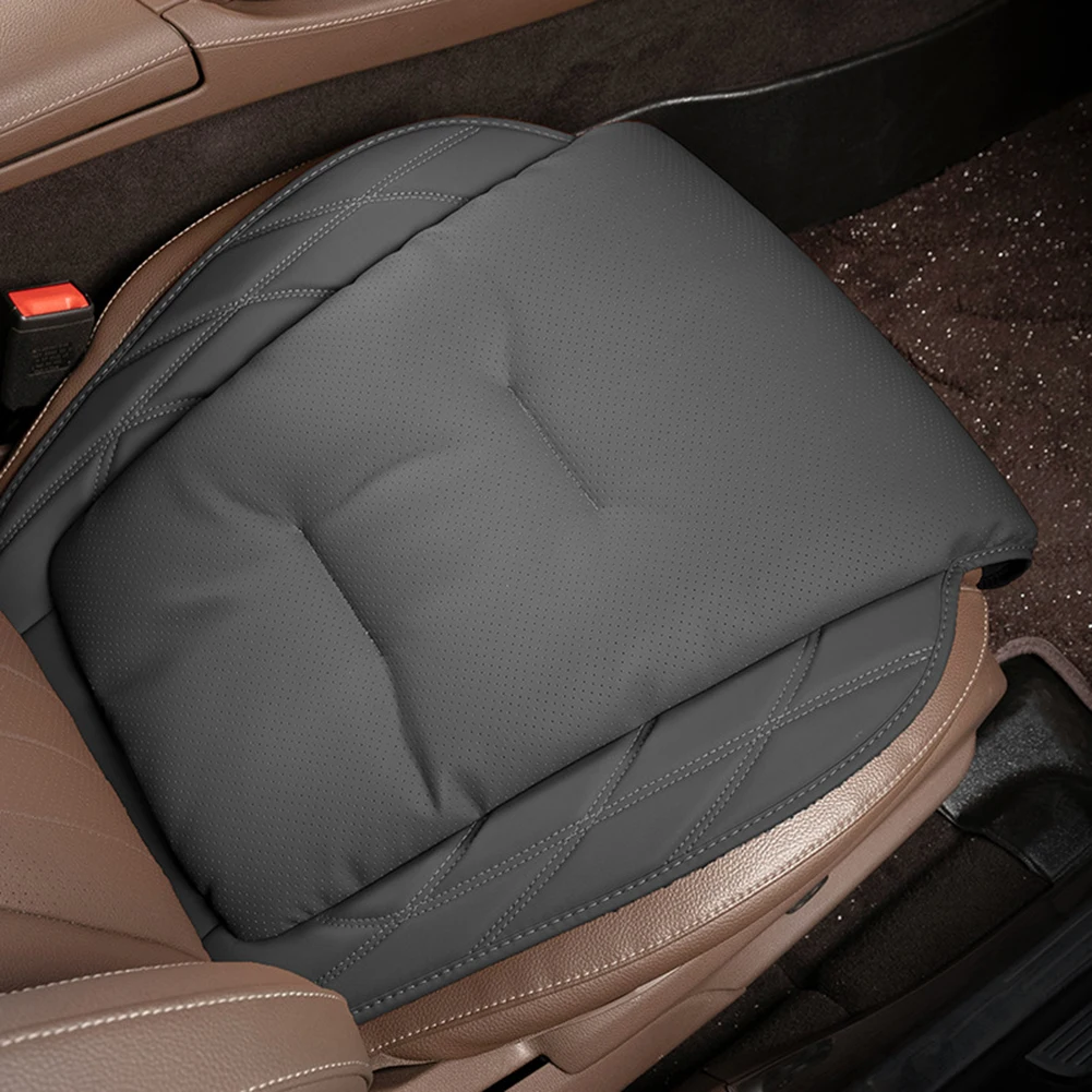 Comfortable Car Seat Cushion Breathable Leather Seat Car Seat Cushion Easy To Clean Four Seasons Comfort Car Interior Upgrade