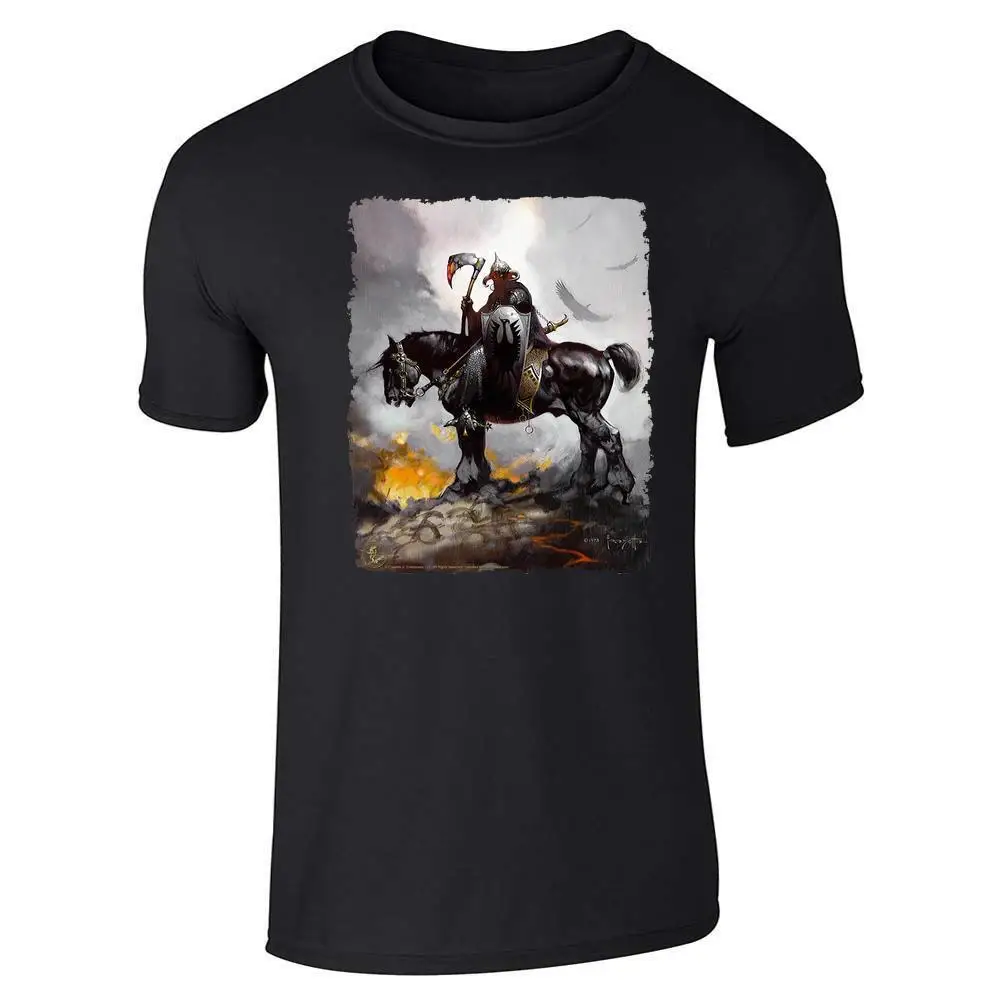 Death Dealer by Frank Frazetta Art Horror Unisex TeeSummer Brand Super Anime retro pattern Y2K cotton