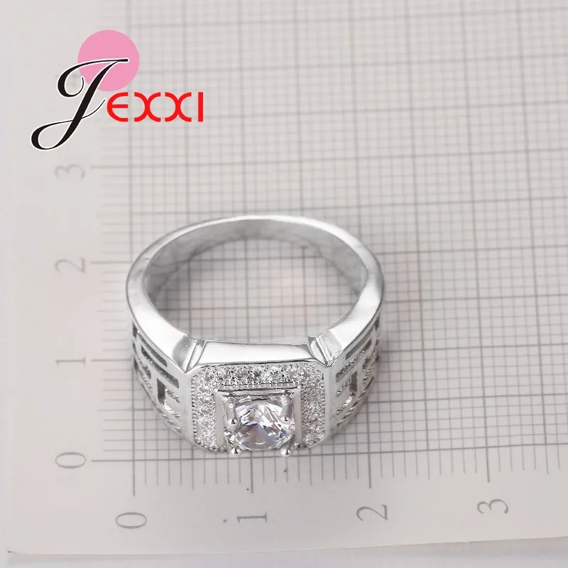Hot Promotion 925 Sterling Silver Rings Women Party Wholesale Price Zircon Rhinestone New Arrival Engagement Gift