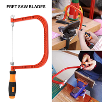 H-W 6 Inch Coping Saw Hand Saw, Fret Saw Coping Frame and Extra 20 Pcs Replacement Blades Set for Wood,Plastic, Rubber,
