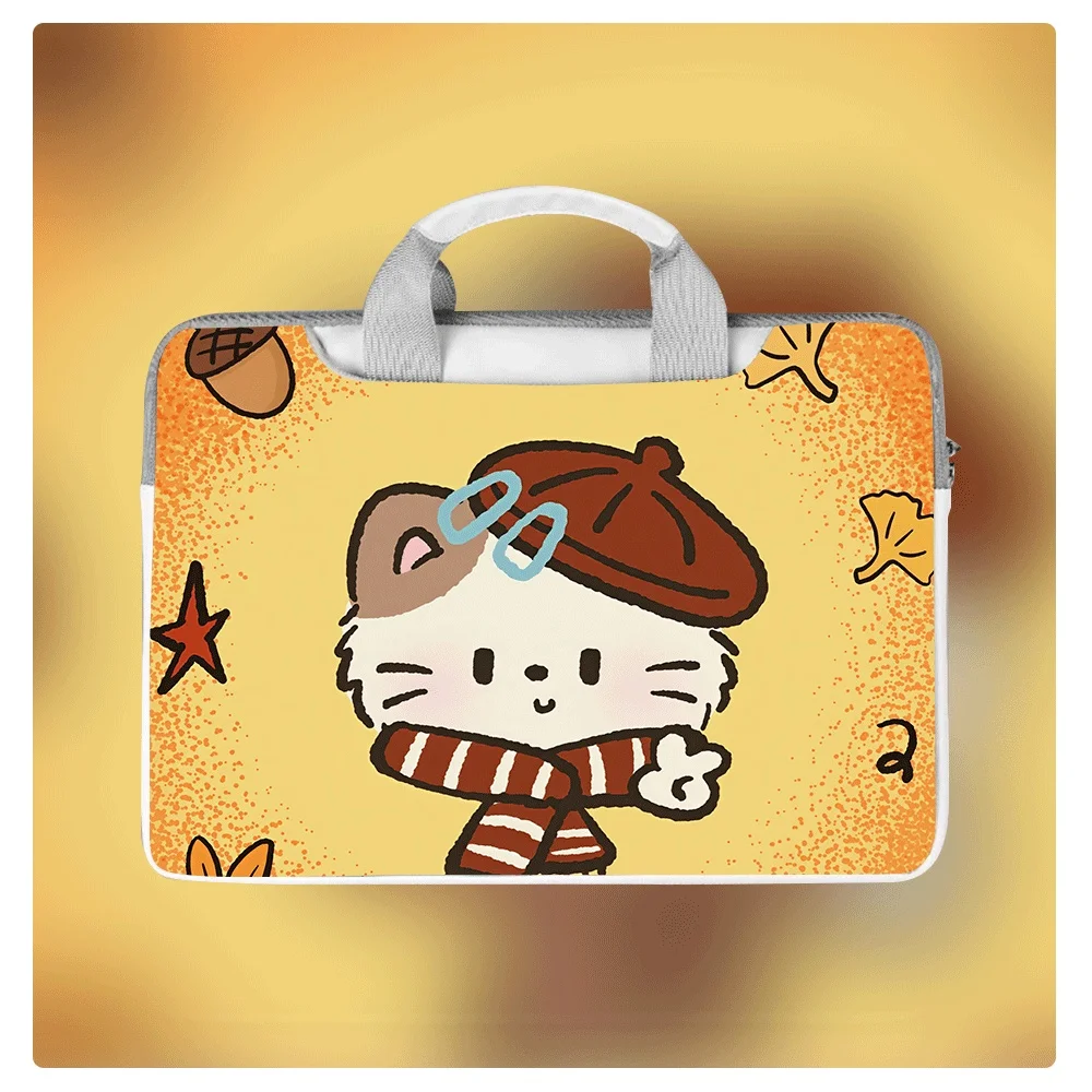 

Портативный чехол для ноутбука с животным принтом для 13,3, 14, 15,6, 16 дюймов, новая портативная сумка для ноутбука MacBook Pro Max, мужская и женская сумка для ноутбука, праздничный подарок