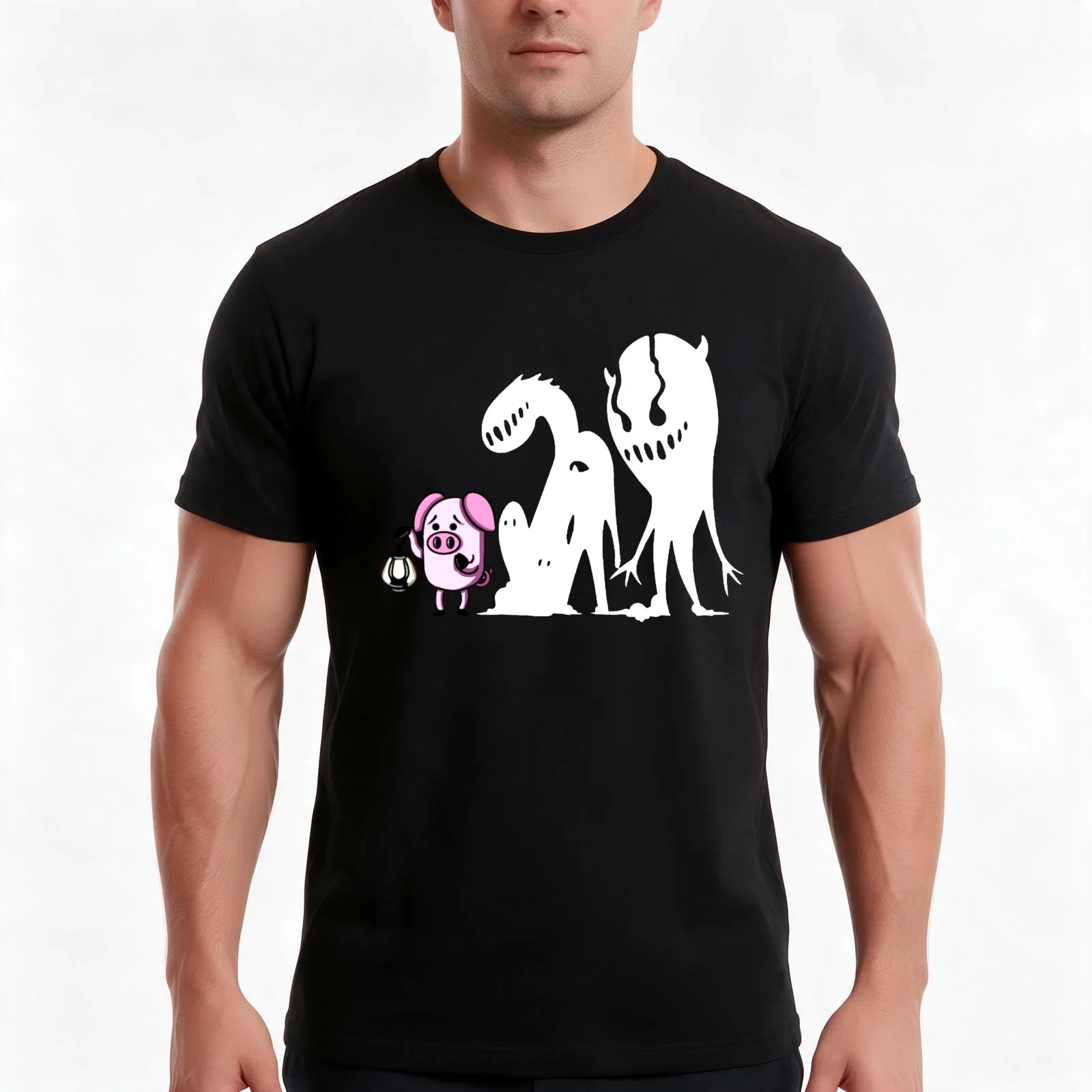 m-erch for Kid and Adult den moi slapped ham The Darkness Shir T-Shirt Summer Casual Cotton Tee Oversized Streetwear Tops