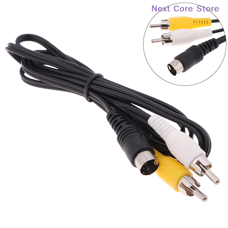 [NC]1PC For Sega 2/3 AV Connection Cord Wire For SEGA II/MD 1.5M 3Pin Game Audio Video AV Stereo Composite Cable[NC]