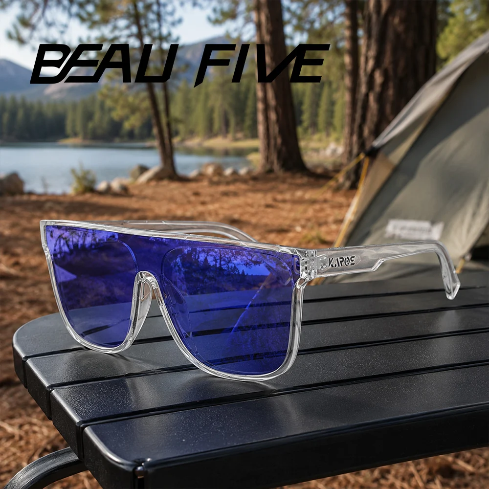 

BEAU FIVE Luxury Square Fashion Polarized Cycling Sunglasses UV400 Men Women Fashion Eyewear Travel Driving Fishing Sun Glasses