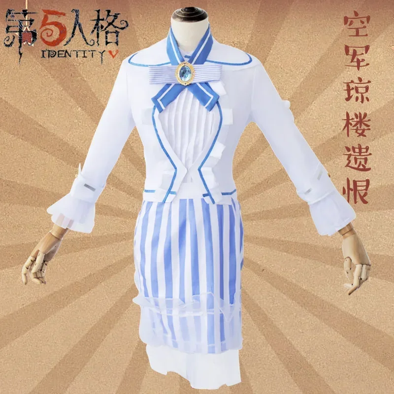 

Marta· Betanfeld Harriet Craig Cos Identity V Anime Woman Cosplay Jk College Uniform Costume Set Dress+bowknot+coat