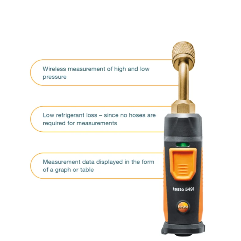 

Image Image testo 549i testo 549i testo 549i testo 549i - High-pressure gauge operated via smartphone