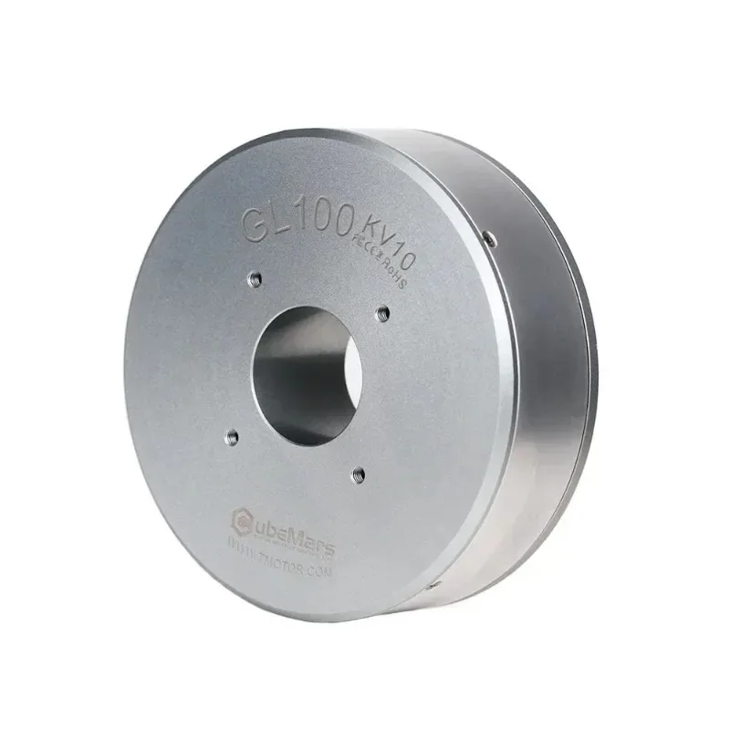 24 Volt Brushless DC Motor 100mm Diameter 140RPM 30mm Hollow Shaft Low Speed Motor for Gimbal Camera Drone Stabilizer Parts