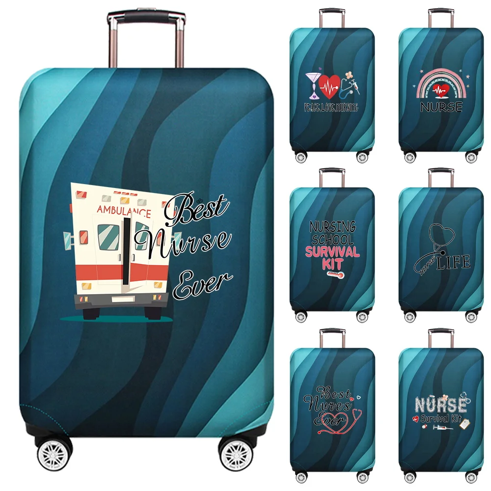 

Fashion Travel Suitcase Elastic Protective Cover Luggage Cover Nurse Series Suitable for 18-32 Inch Suitcases