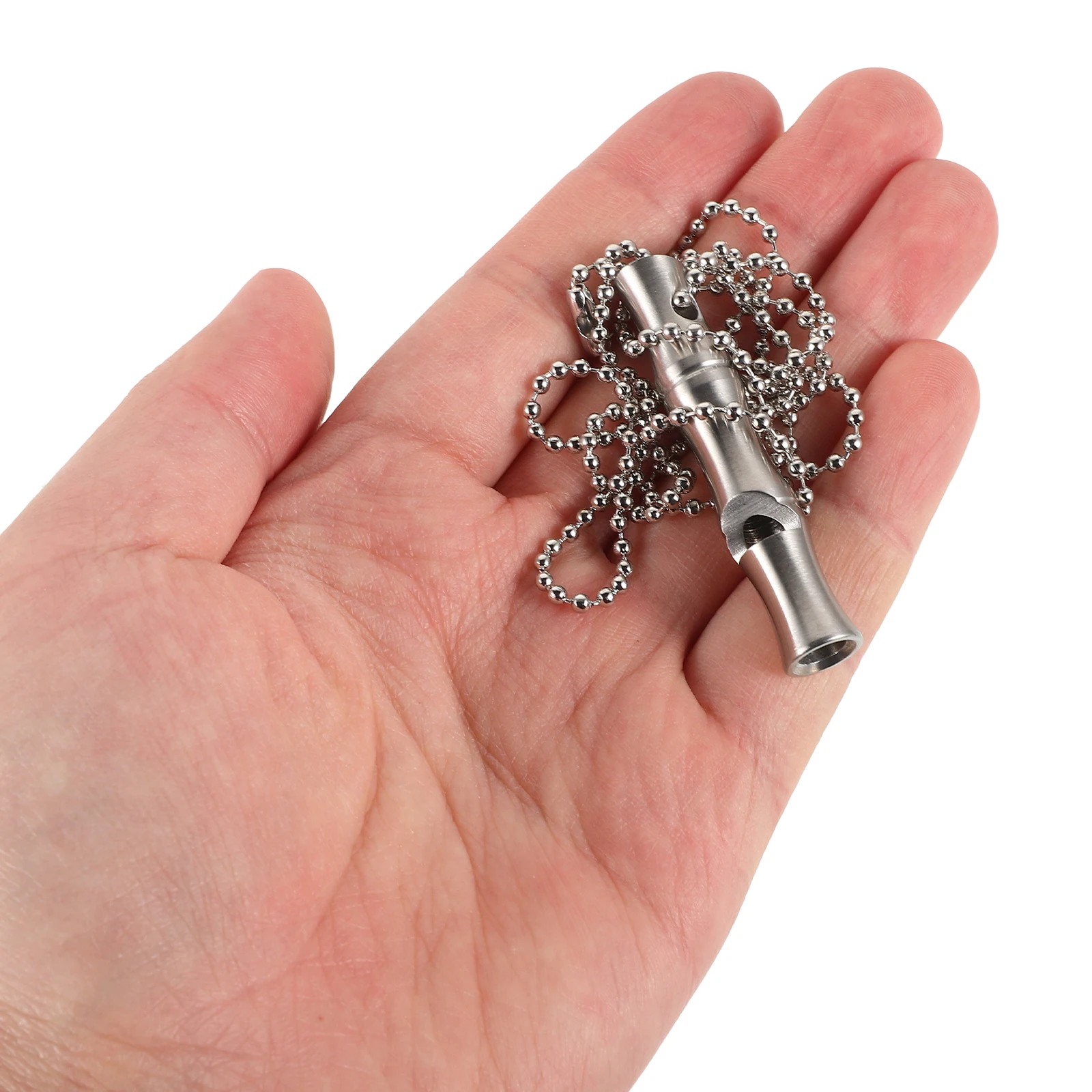 Outdoor Sports Whistle Loud Stainless Steel Multipurpose Emergency Survival Referee Soccer Hiking Metal Pendant Keychain