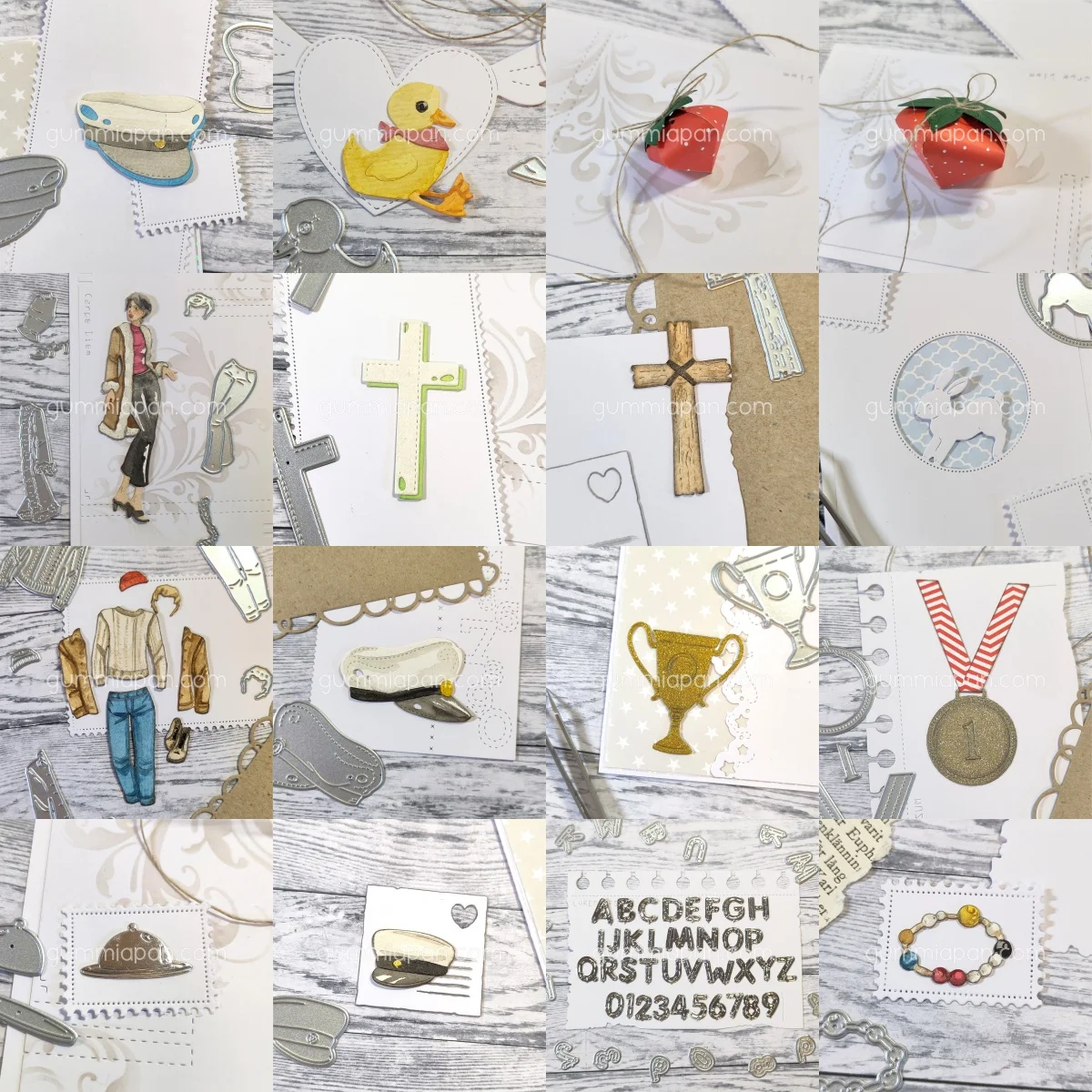 

mini Strawberry box Balloon Letters Rabbit Metal Cutting Dies for DIY Greeting Card Make Scrapbooking Craft Paper Decoration