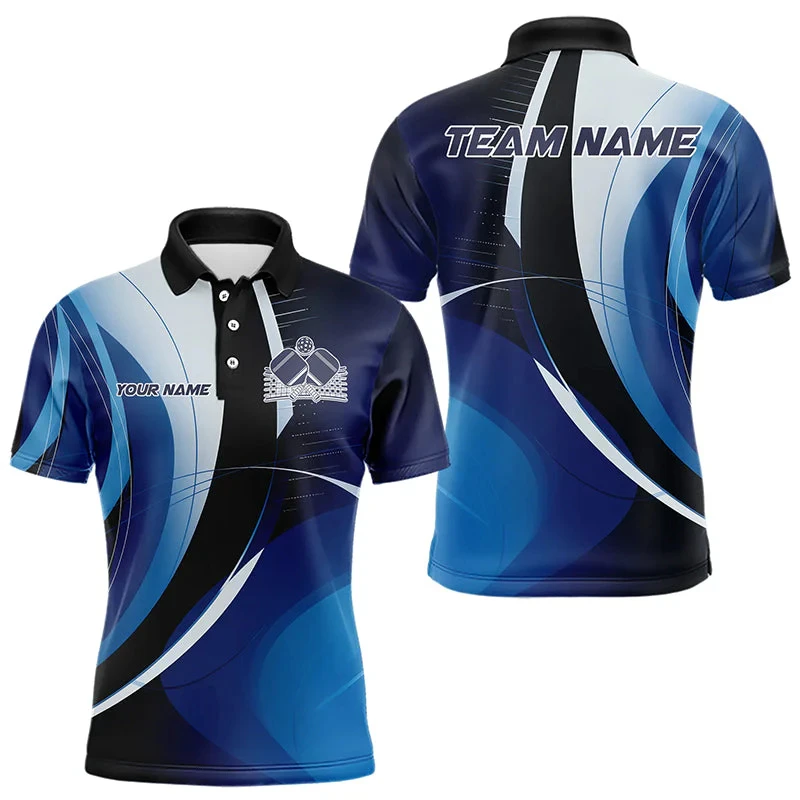 Fashion Pickleball 3D Printed Polo Shirts For Men Summer Trend Short Sleeve Lapel Sports Polo T Shirts Loose Quick Dry Tees Tops - Image 4
