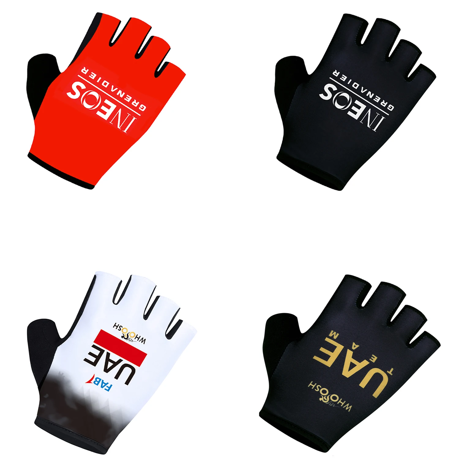 UAE TEAM 2025 INEOS Cycling Gloves Half Finger Men Women Road Bike Gloves Running Fitness Gym Riding Bicycle Sport Gloves