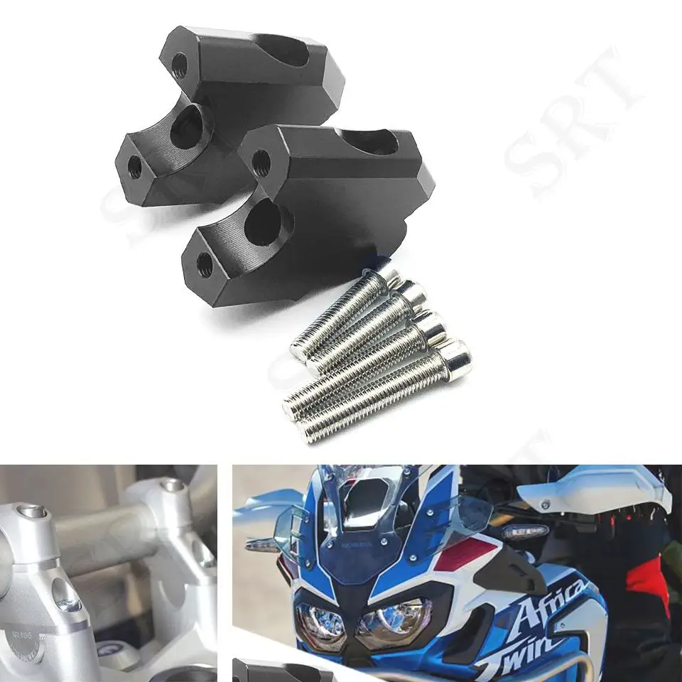 

For Honda Motorcycle Accessorie Handlebar Riser Mount Clamp Handlebar heightening block CRF1000L Africa Twin ABS DCT 2016-2018