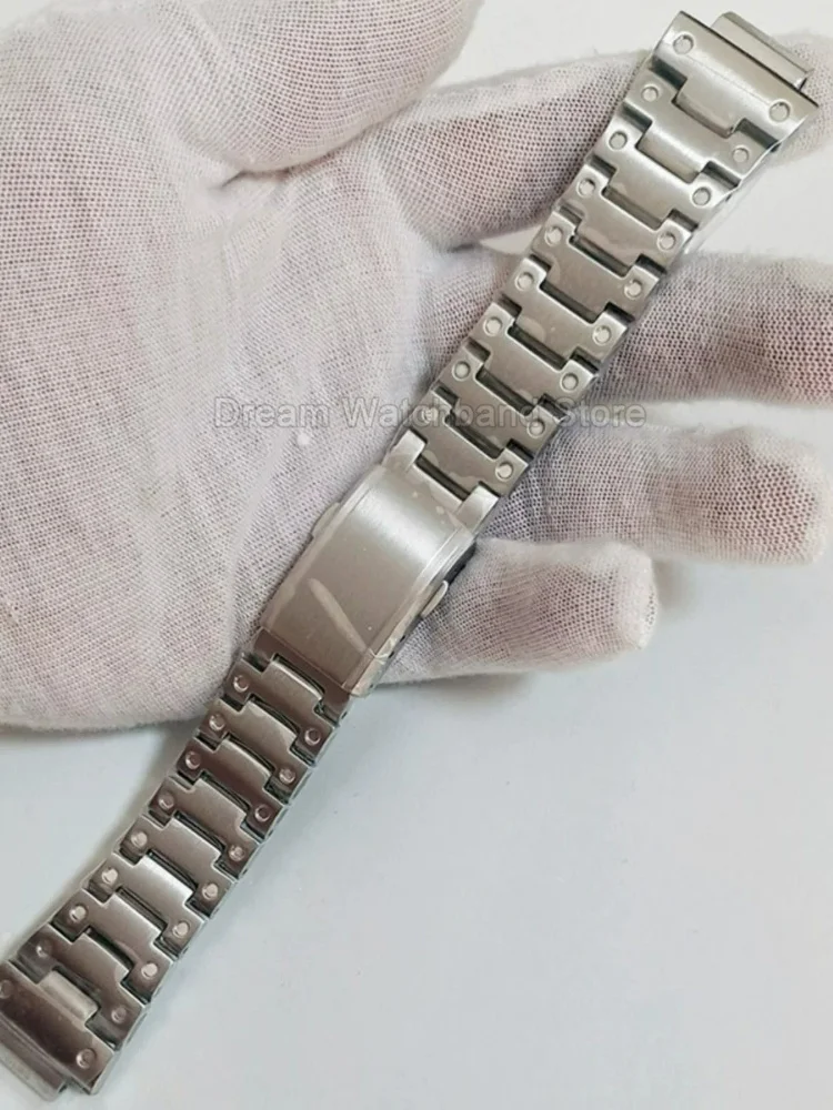 Anti Rust Process and Thick Solid Metal Construction Watch Bracelet for Casio G-SHOCK GWB5600 DW5000 GWX5600 GWM5610 DW-5600