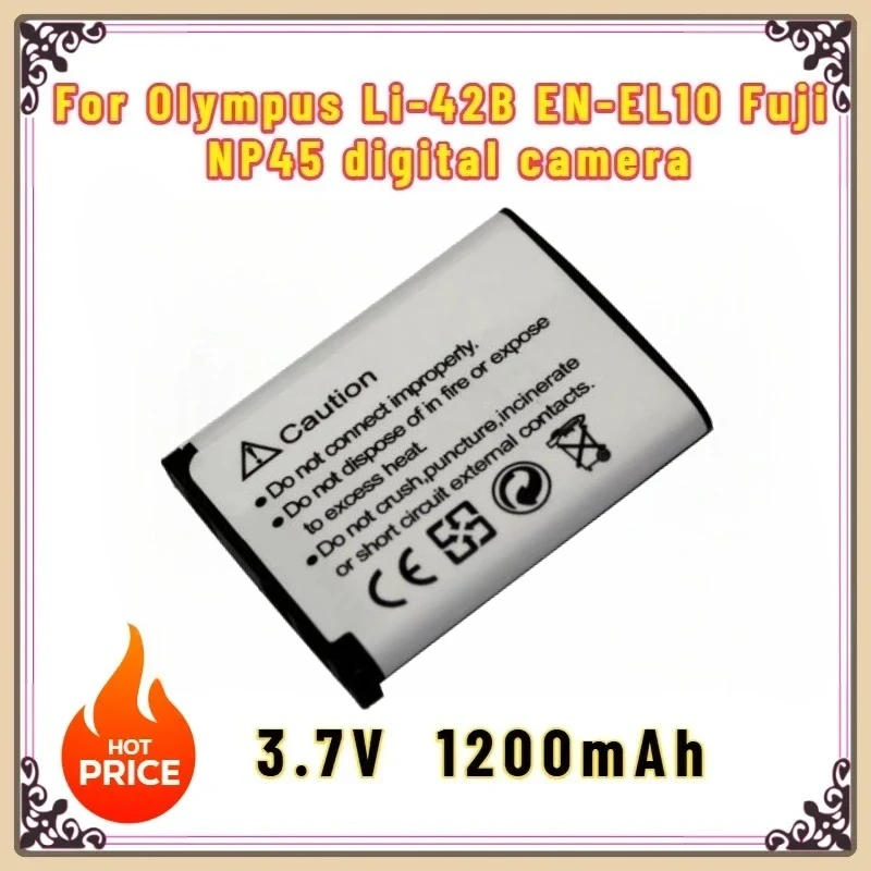 

For Olympus Nikon Kodak Li-40B Li40B Li 40B Li-42B EN-EL10 EN EL10 ENEL10 Digital Camera Battery NEW3.7V 1200mAh NP45 NP 45