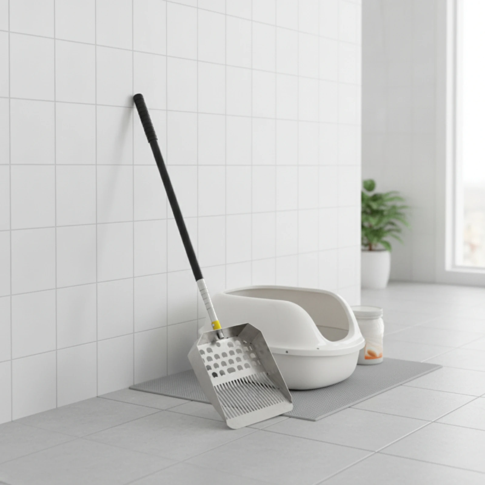 Sifting Scoop Metal Litter Scoop Sifting Shovel Easy-to-Rinse Sifter Rust Resistant for Cat Owners, Beach