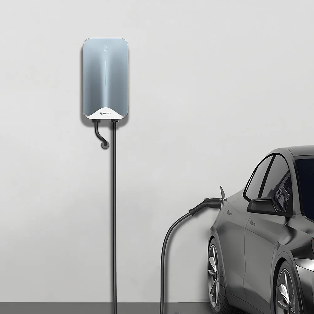 Wallbox Charger 30A 6kW 200V APP RFID Wifi 4G Type 1 Japan Standard High Security Electric Car Charging Station