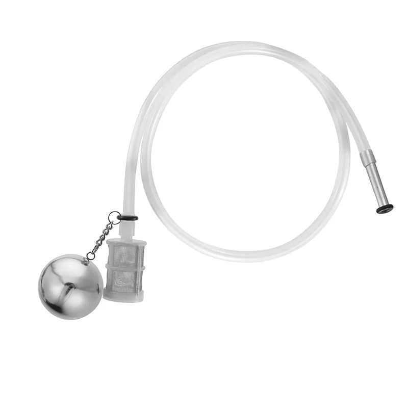 Kit de filtro de tubo de inmersión líquida para barril de cerveza flotante, bola de acero inoxidable para barril Corny & FermZilla, bola flotante de cerveza y filtro de tubo de inmersión