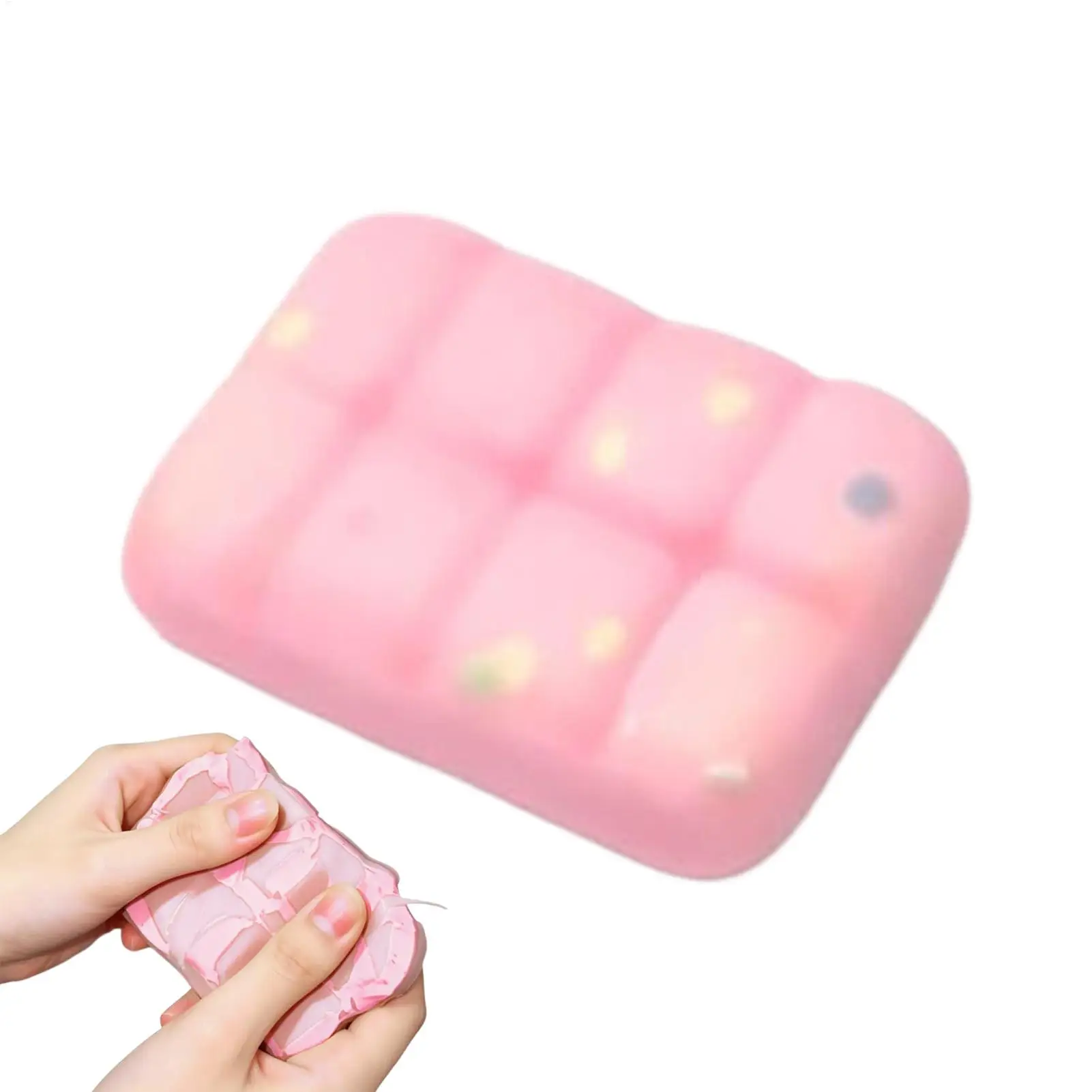 Crispy Clay Filled Chocolate Squishy Fidget Squeeze Toy Crunch Texture Stress Relief Desk Toy For Adults Anti Anxiety Hand Gift
