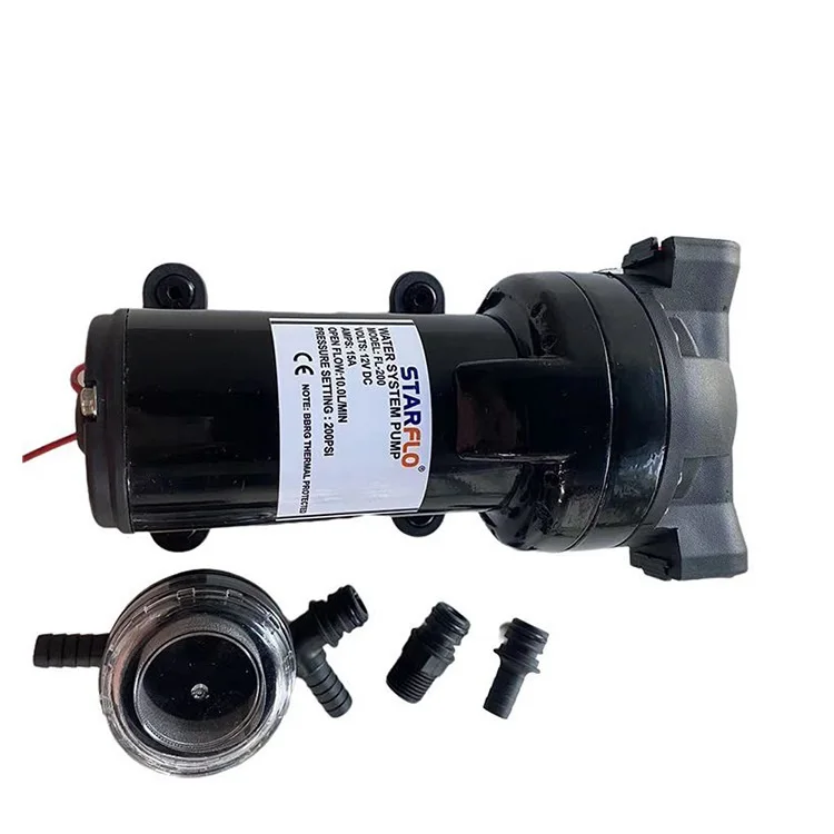 

FL-200 12V DC 10LPM pompa membrane high pressure diaphragm pump high pressure water pump for house