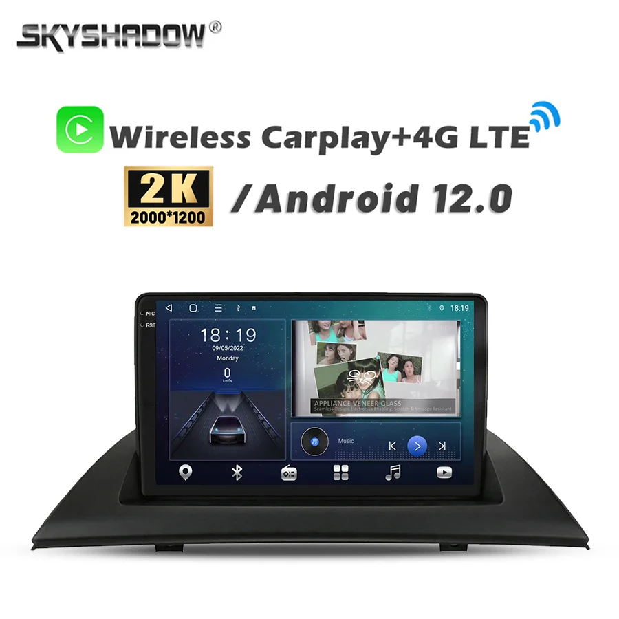 

Автомобильный DVD-плеер Carplay 2K, 2000*1200, Android 13,0, 8 ГБ + 128 ГБ, камера 360, GPS, Wi-Fi, Bluetooth, RDS радио для BMW X3, E83 2004-2013