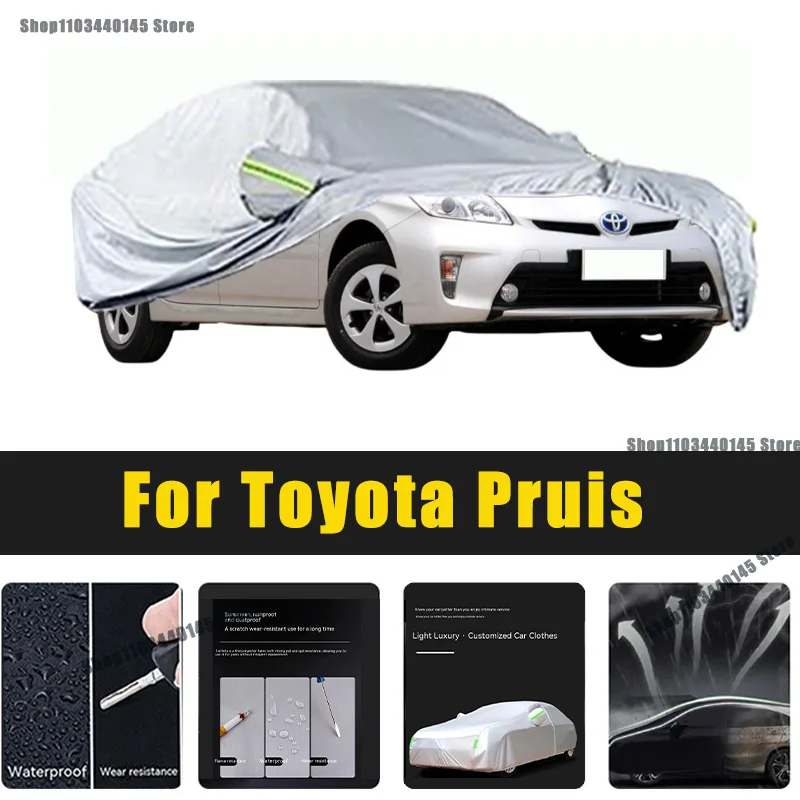 

Full Car Covers Outdoor Sun UV Protection Dust Rain Snow Oxford cover Protective For Toyota Pruis Accessories car umbrella