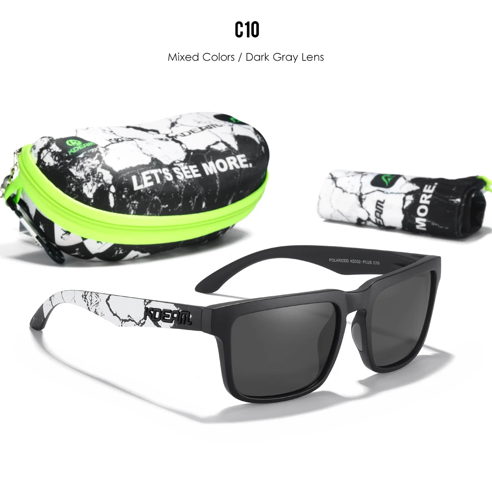 KDEAM Large Size Men's Sunglasses Polarized Photochromic Night