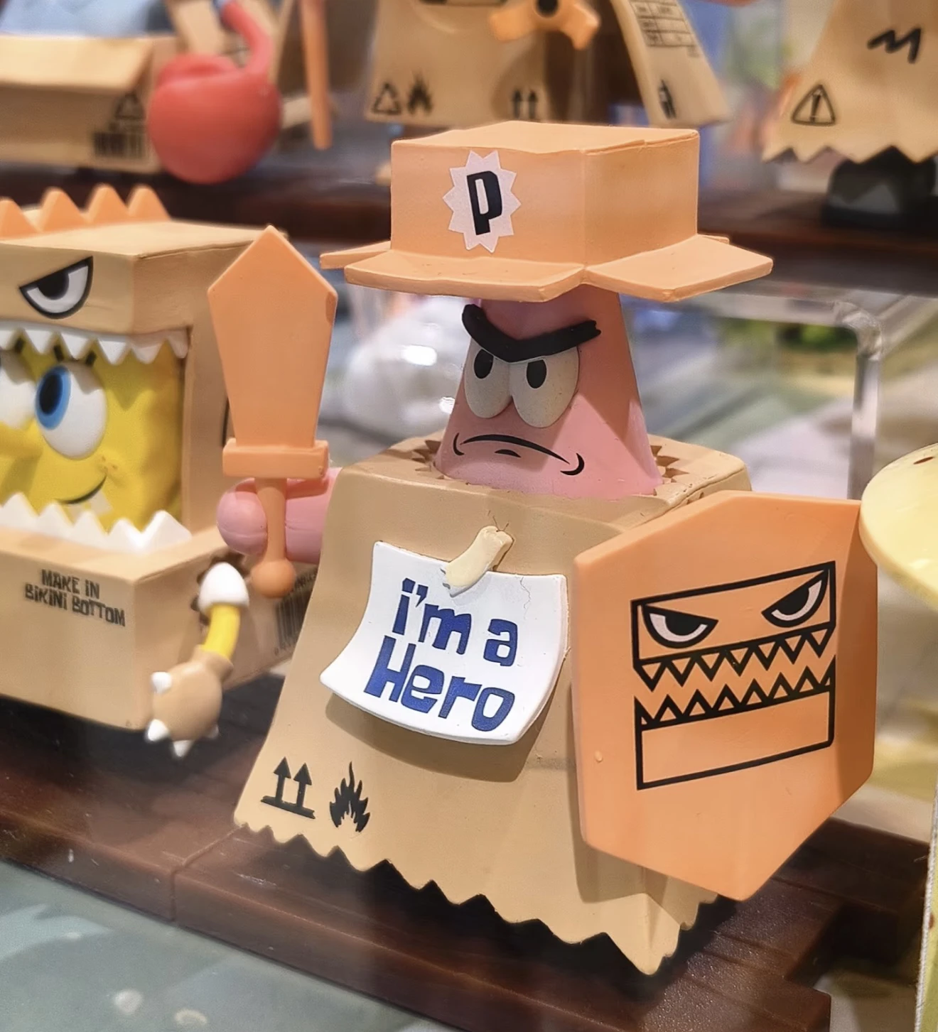 스폰지밥 패트릭 스타 스퀴드워드 텐타클스 브레이브 스테이지 액션 피규어 블라인드 박스 장난감 데스크탑 장식 애니메이션 캐릭터