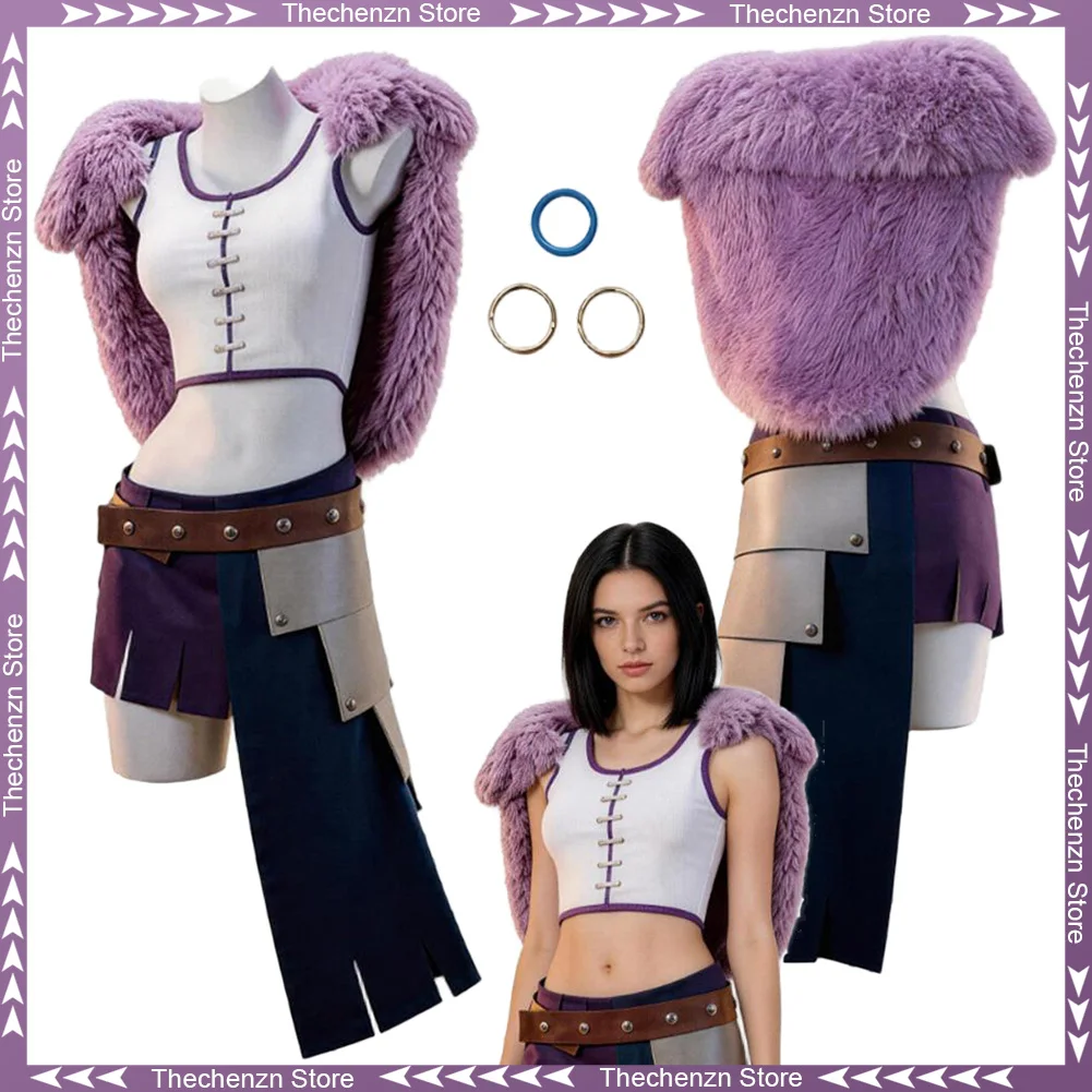 

Fancy Dress Pirate Nico Robin Cosplay For Women Purple Suits Anime Pirate Woman Costume Halloween Adult Female Roleplay Outfits