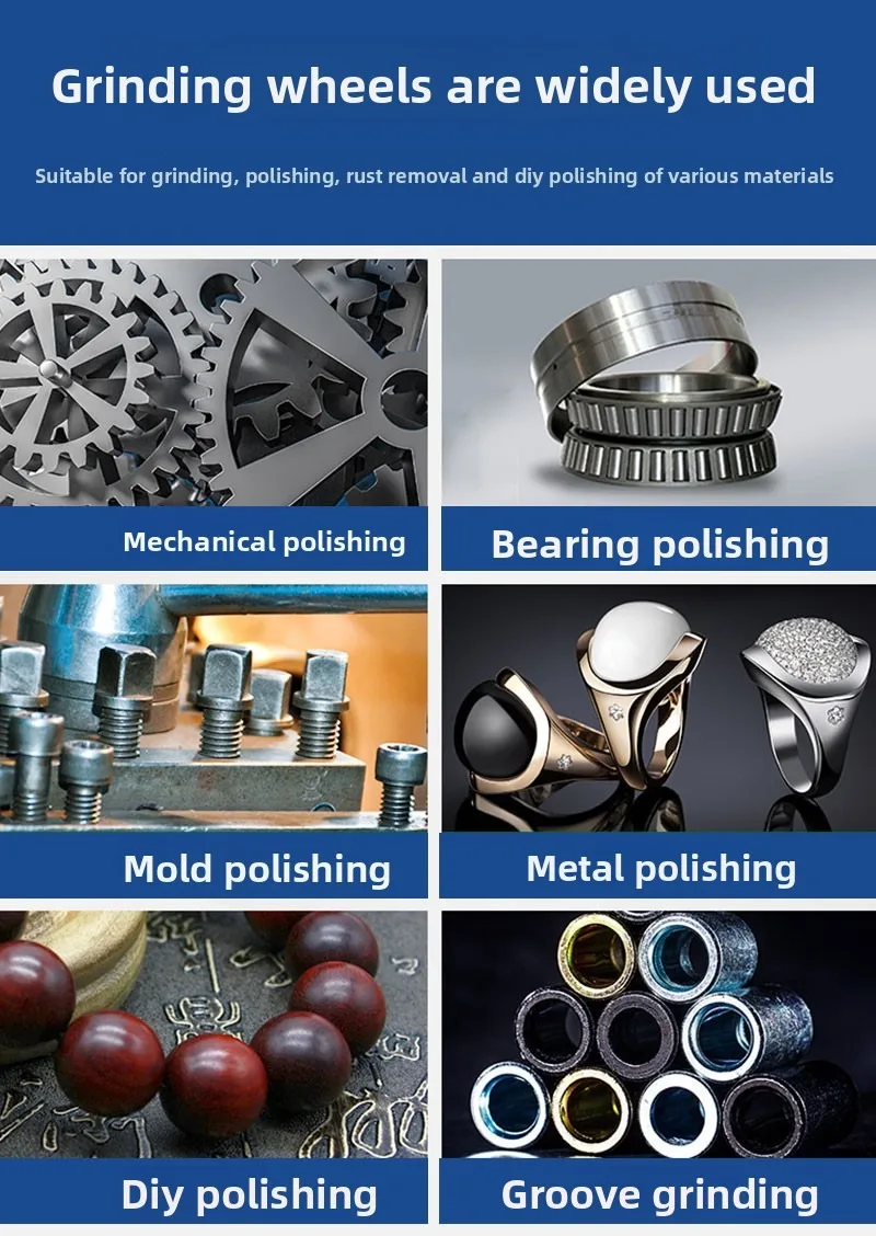 Flint Red Corundum Grind Wheel Grinding Head 2.35/3 Mm Handle Diamond Grinding Wheel Metal Mold Polishing Electric Grinding Head